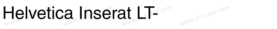 Helvetica Inserat LT字体转换